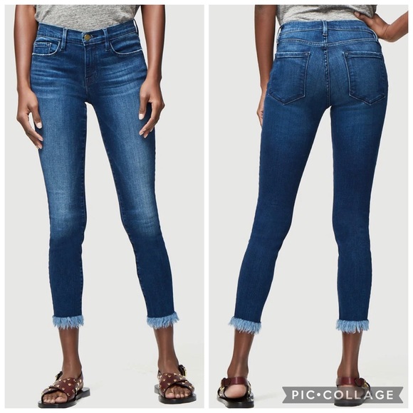 Frame Denim Denim - \Frame\• Le Skinny de Jeanne Crop in Cantine